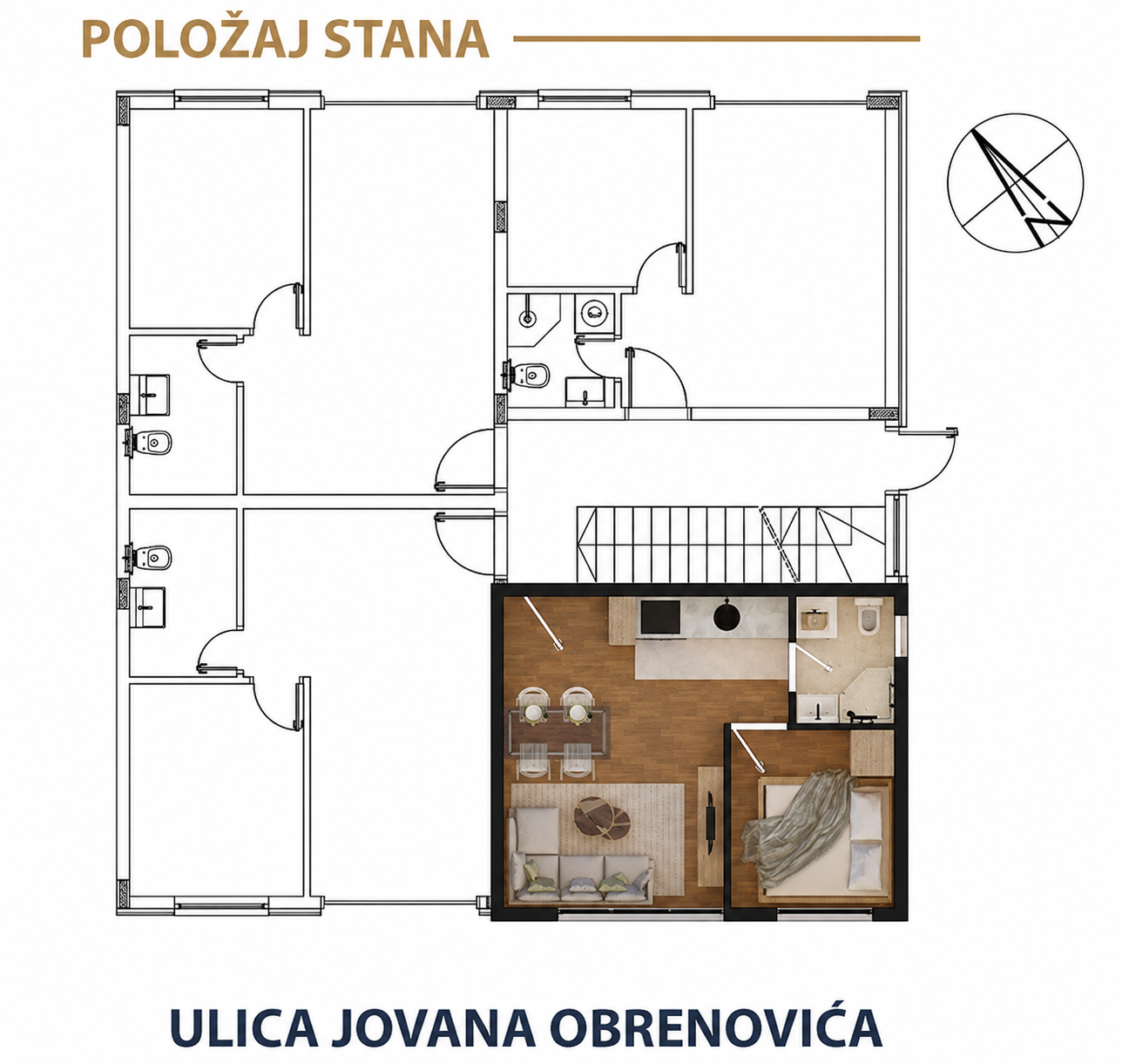 Položaj stana G4b