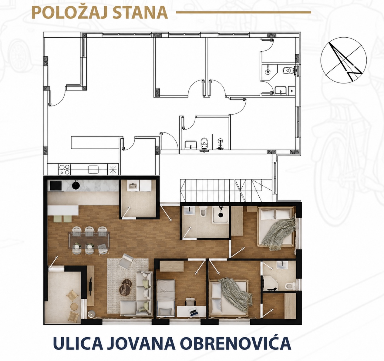 Položaj stana S2b