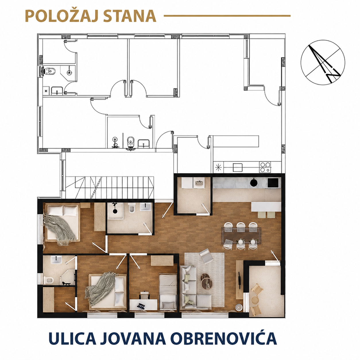 Položaj stana S2a