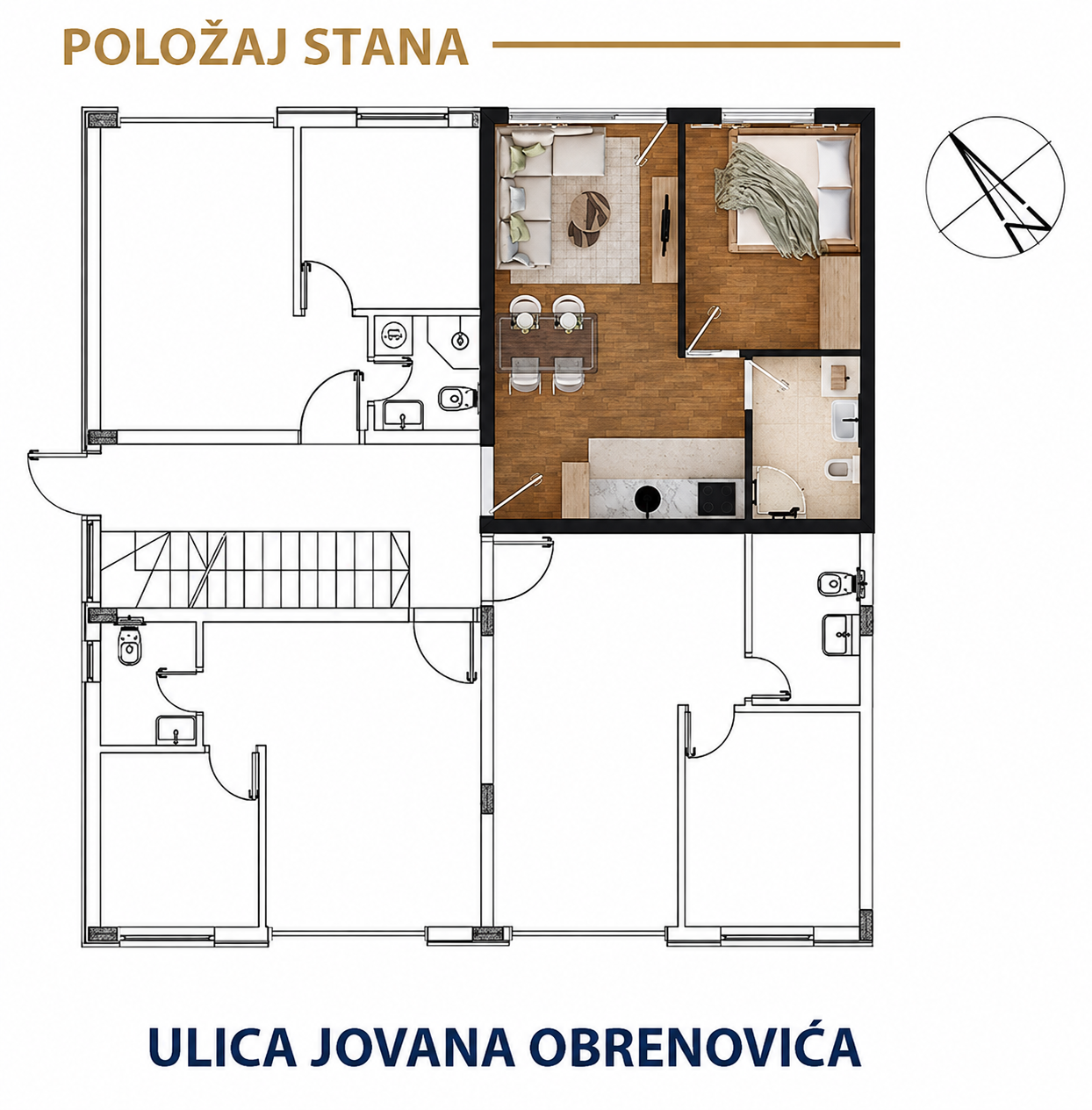 Položaj stana G2a