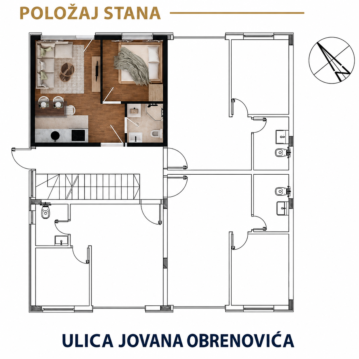 Položaj stana G1a