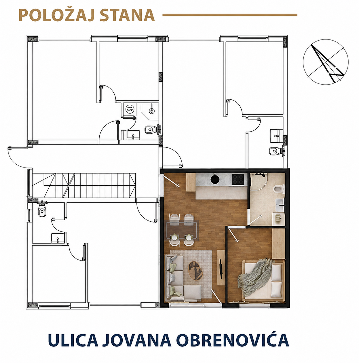 Položaj stana S1a