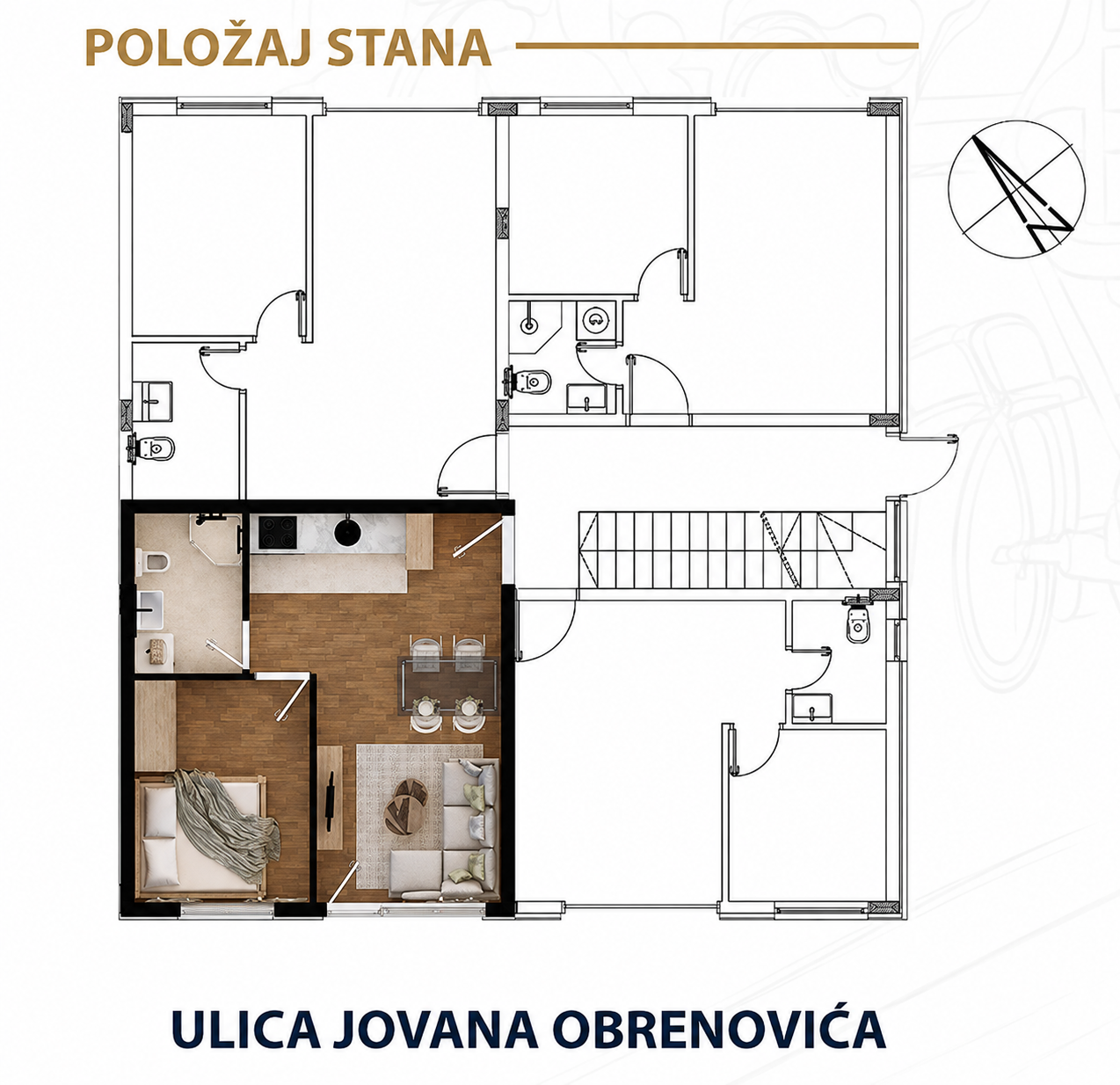 Položaj stana G3b