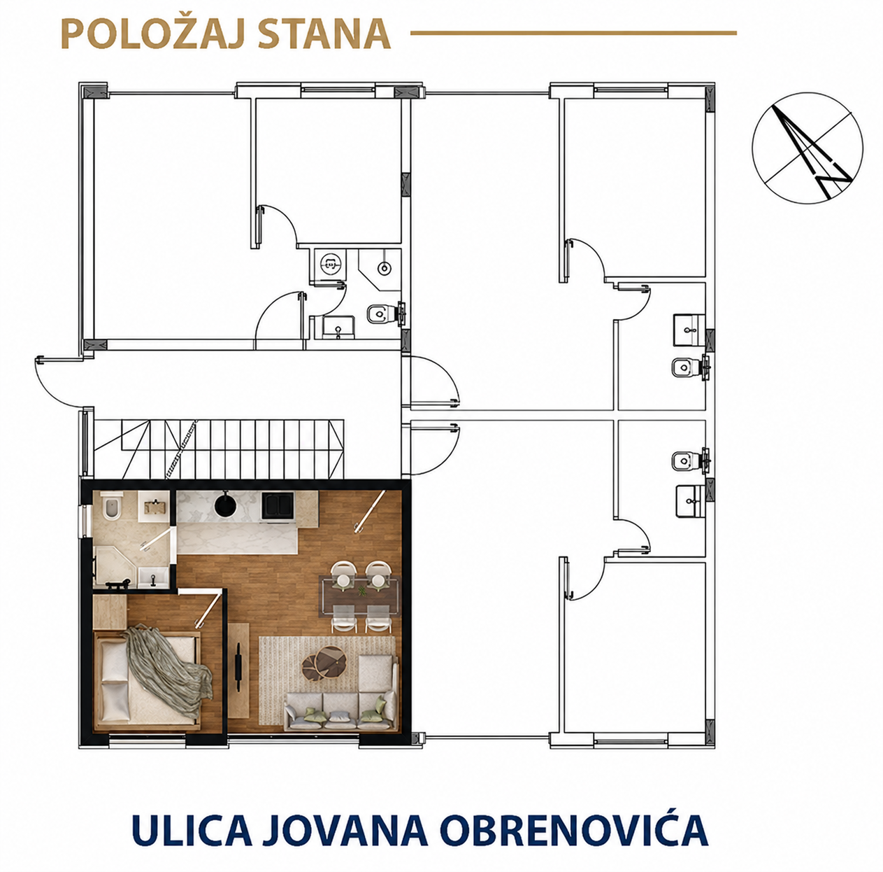 Položaj stana G3a